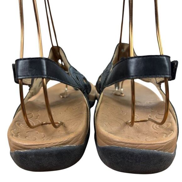 Rockport Ridge Sling Slingback Thongs Sandals Black Womens Shoes Studded sz 9 - Picture 11 of 16